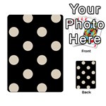 Polka Dots - Pearl Brown on Black Multi-purpose Cards (Rectangle)