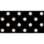 Polka Dots - Pearl Brown on Black YOU ARE INVITED 3D Greeting Card (8x4)