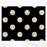 Polka Dots - Pearl Brown on Black Jigsaw Puzzle (Rectangular)