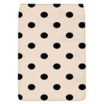 Polka Dots - Black on Almond Brown Removable Flap Cover (S)