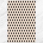 Polka Dots - Black on Almond Brown Canvas 24  x 36 