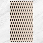 Polka Dots - Black on Almond Brown Canvas 40  x 72 
