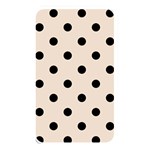 Polka Dots - Black on Almond Brown Memory Card Reader (Rectangular)