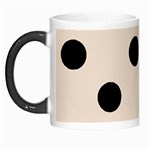Polka Dots - Black on Almond Brown Morph Mug
