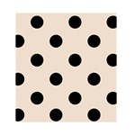 Polka Dots - Black on Almond Brown Greeting Card 4.5  x 6 