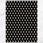 Polka Dots - Almond Brown on Black Canvas 36  x 48 