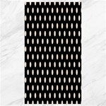 Polka Dots - Almond Brown on Black Canvas 40  x 72 