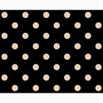 Polka Dots - Pastel Brown on Black Collage 8  x 10 