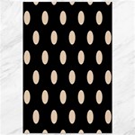 Polka Dots - Pastel Brown on Black Canvas 12  x 18 