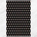 Polka Dots - Pastel Brown on Black Canvas 24  x 36 