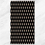 Polka Dots - Pastel Brown on Black Canvas 40  x 72 