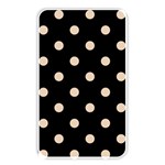 Polka Dots - Pastel Brown on Black Memory Card Reader (Rectangular)