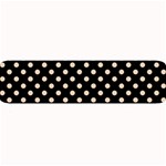 Polka Dots - Pastel Brown on Black Medium Bar Mat