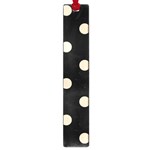 Polka Dots - Pastel Brown on Black Large Book Mark