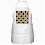 Polka Dots - Black on Khaki Brown BBQ Apron