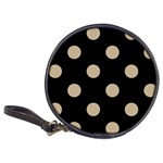 Polka Dots - Khaki Brown on Black Classic 20-CD Wallet