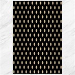 Polka Dots - Khaki Brown on Black Canvas 24  x 36 