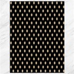 Polka Dots - Khaki Brown on Black Canvas 36  x 48 