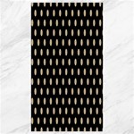Polka Dots - Khaki Brown on Black Canvas 40  x 72 