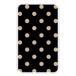 Polka Dots - Khaki Brown on Black Memory Card Reader (Rectangular)