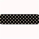 Polka Dots - Khaki Brown on Black Medium Bar Mat
