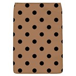 Polka Dots - Black on French Beige Removable Flap Cover (L)