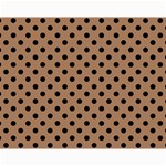 Polka Dots - Black on French Beige Collage 11  x 14 