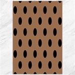 Polka Dots - Black on French Beige Canvas 20  x 30 