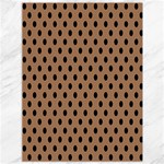 Polka Dots - Black on French Beige Canvas 36  x 48 