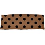 Polka Dots - Black on French Beige Body Pillow Case (Dakimakura) (One Side)