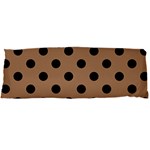 Polka Dots - Black on French Beige Body Pillow Case Dakimakura (Two Sides)