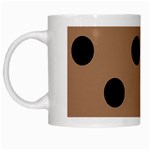 Polka Dots - Black on French Beige Black Mug