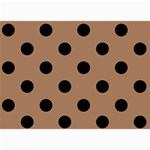 Polka Dots - Black on French Beige 5  x 7  Photo Cards