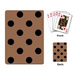 Polka Dots - Black on French Beige Playing Cards Single Design