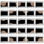 Polka Dots - French Beige on Black 9mm Italian Charm (25 pack)