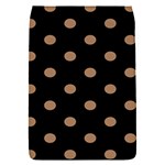 Polka Dots - French Beige on Black Removable Flap Cover (S)
