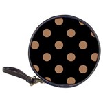 Polka Dots - French Beige on Black Classic 20-CD Wallet