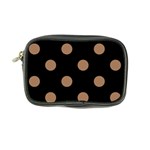 Polka Dots - French Beige on Black Coin Purse