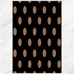 Polka Dots - French Beige on Black Canvas 20  x 30 