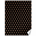 Polka Dots - French Beige on Black Canvas 36  x 48 