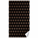 Polka Dots - French Beige on Black Canvas 40  x 72 