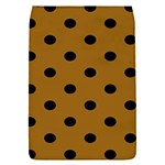 Polka Dots - Black on Golden Brown Removable Flap Cover (S)
