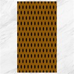 Polka Dots - Black on Golden Brown Canvas 40  x 72 