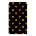 Polka Dots - Golden Brown on Black Memory Card Reader (Rectangular)
