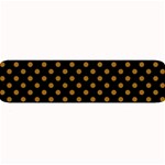 Polka Dots - Golden Brown on Black Medium Bar Mat