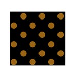 Polka Dots - Golden Brown on Black Greeting Card 5  x 7 