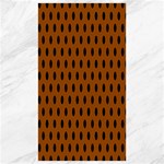 Polka Dots - Black on Brown Canvas 40  x 72 