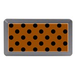 Polka Dots - Black on Brown Memory Card Reader (Mini)