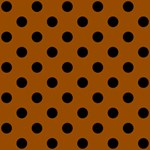 Polka Dots - Black on Brown ScrapBook Page 12  x 12 