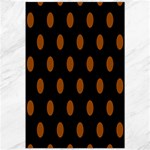 Polka Dots - Brown on Black Canvas 20  x 30 